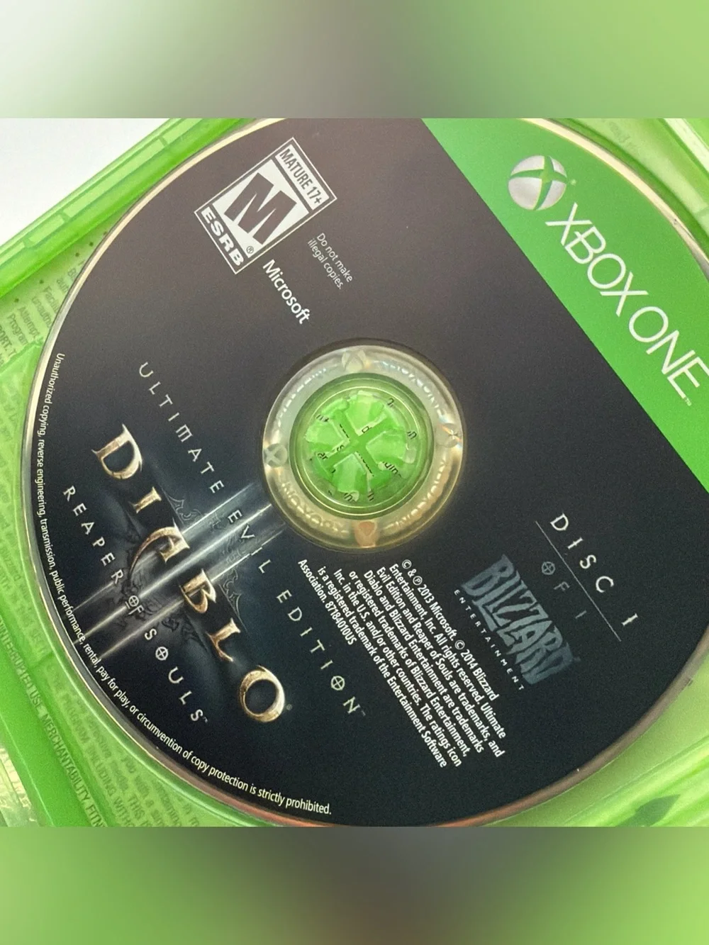 Blizzard Diablo III: Reaper of Souls - Xbox One (Black)